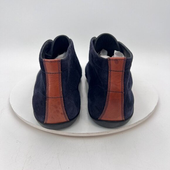 Harrys of London Men Size 9.5 Blue Navy Suede Vibram Sole Ankle Chukka Boot - Picture 5 of 13